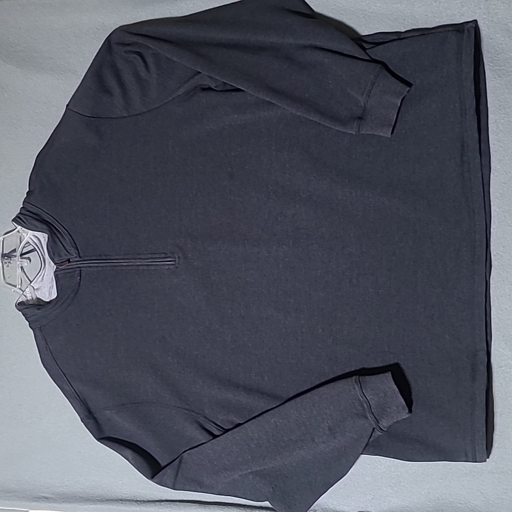 BEN HOGAN Men's Gray Quarter-Zip Long Sleeve Pullover Sweatshirt - Size‎ 2XL